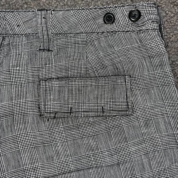 Rare Vintage RALPH LAUREN POLO JEANS CO. 100% Linen Glen Plaid Cropped Pants 8 - Picture 7 of 11